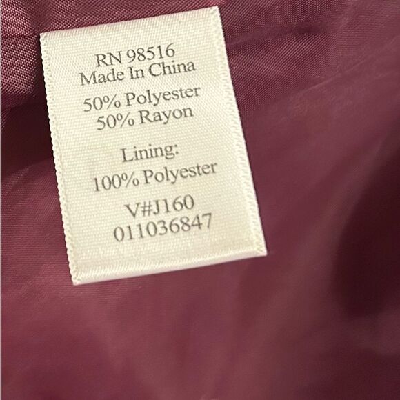 Coldwater Creek Red Multicolor Lined Blazer Size Medium - Picture 7 of 9